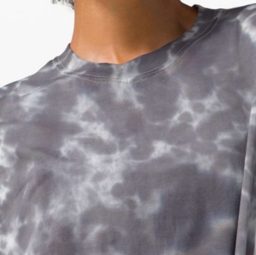 Lululemon All Yours Tee 8 *Tie Dye Marmoleado Tie Dye Graphite Grey - Picture 3 of 12